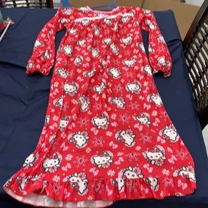 Hello Kitty Night Gown 100% Polyester size 7/8